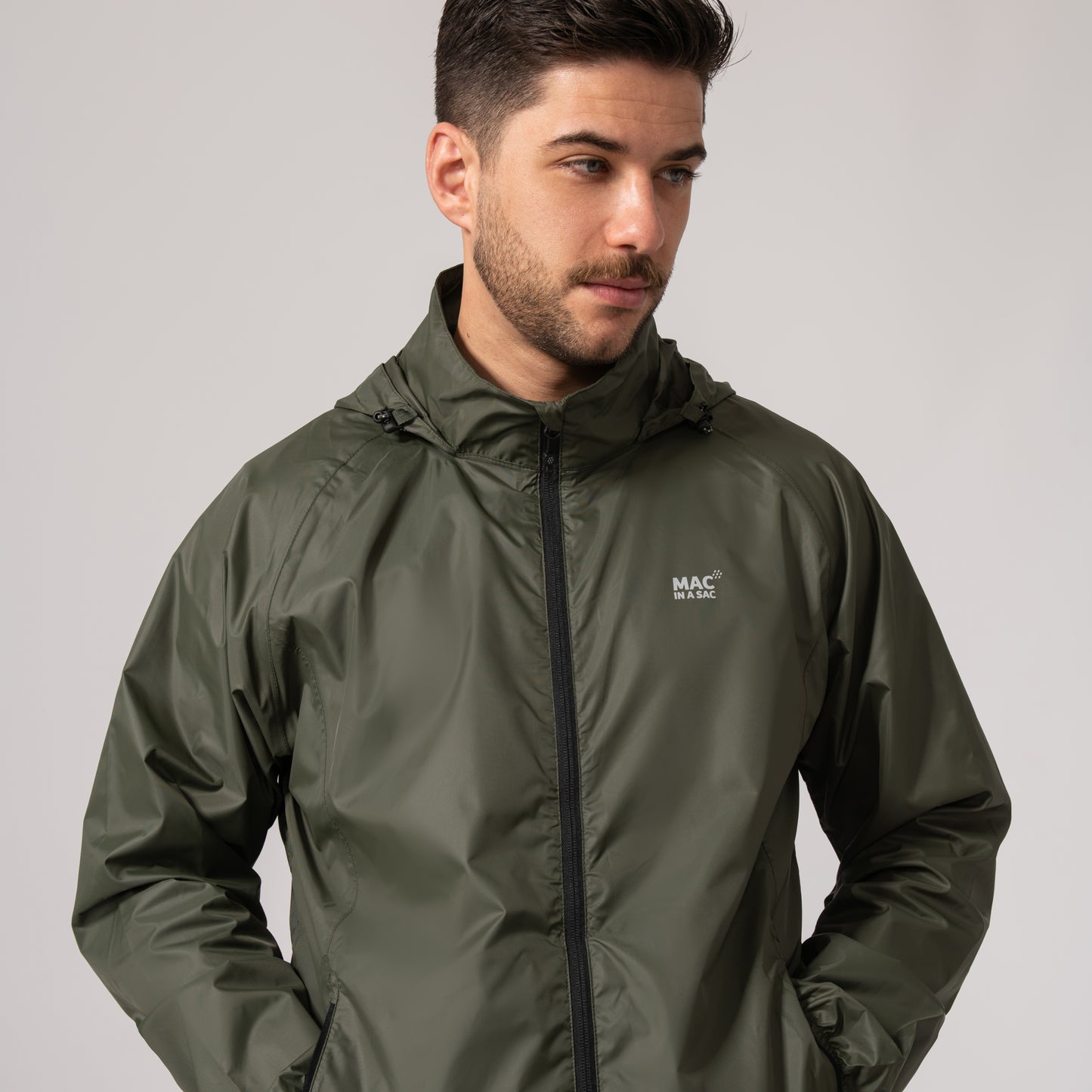 Origin Packable Waterproof Jacket - Khaki