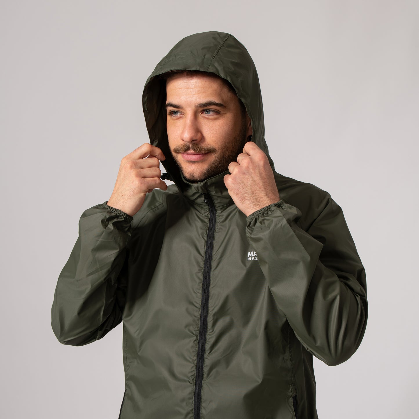 Origin Packable Waterproof Jacket - Khaki