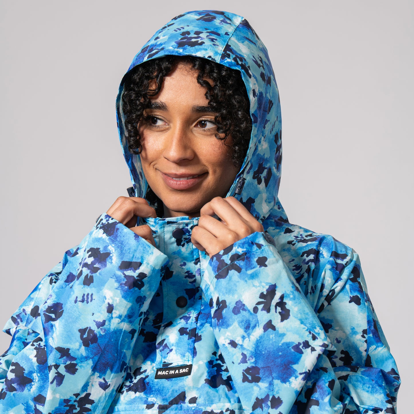 Poncho Packable Waterproof Cape - Blue Daze