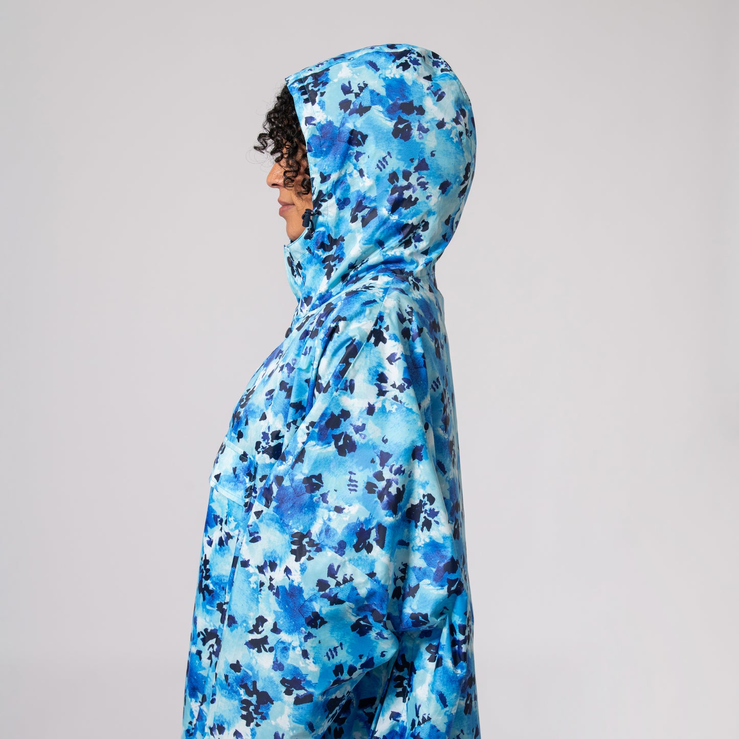 Poncho Packable Waterproof Cape - Blue Daze