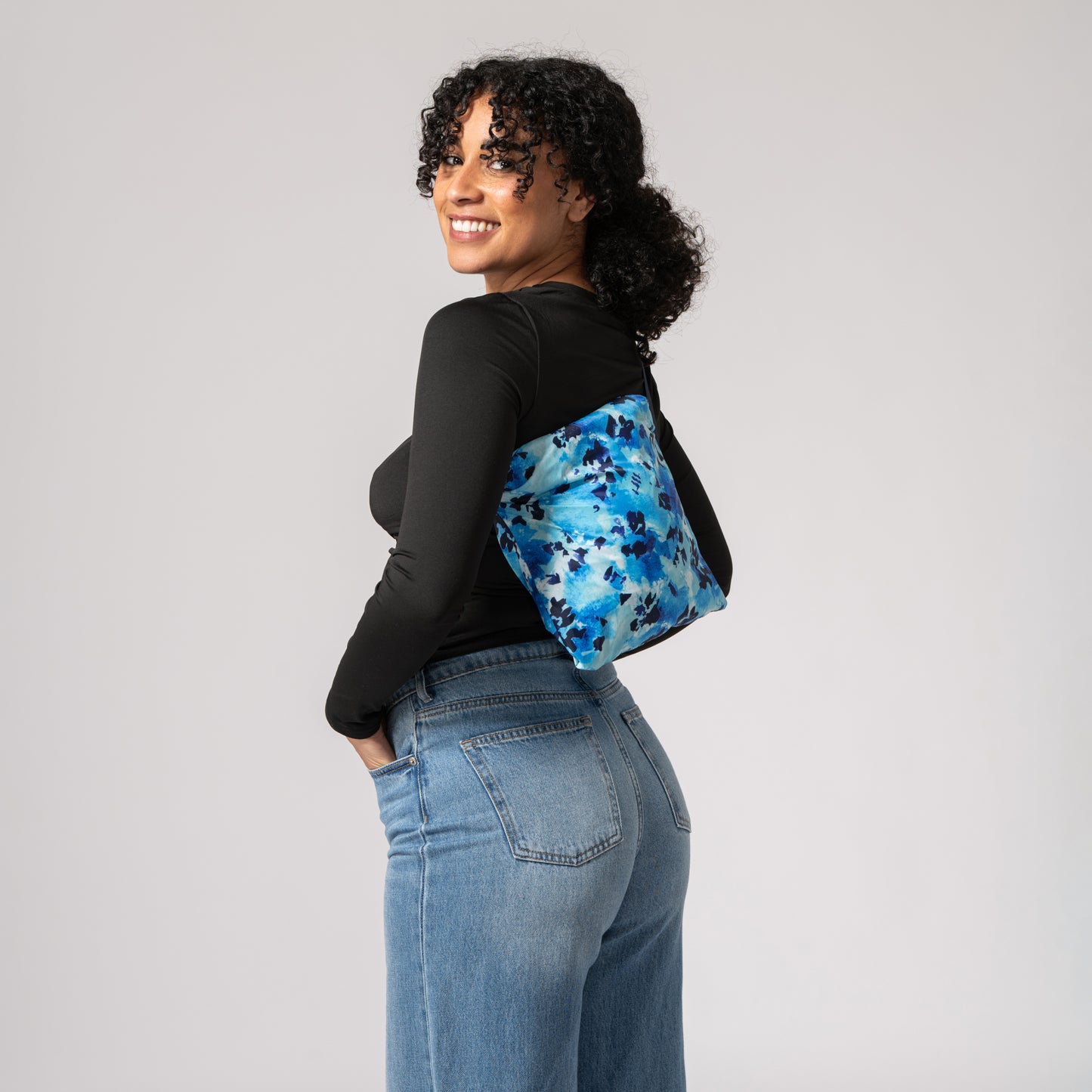 Poncho Packable Waterproof Cape - Blue Daze