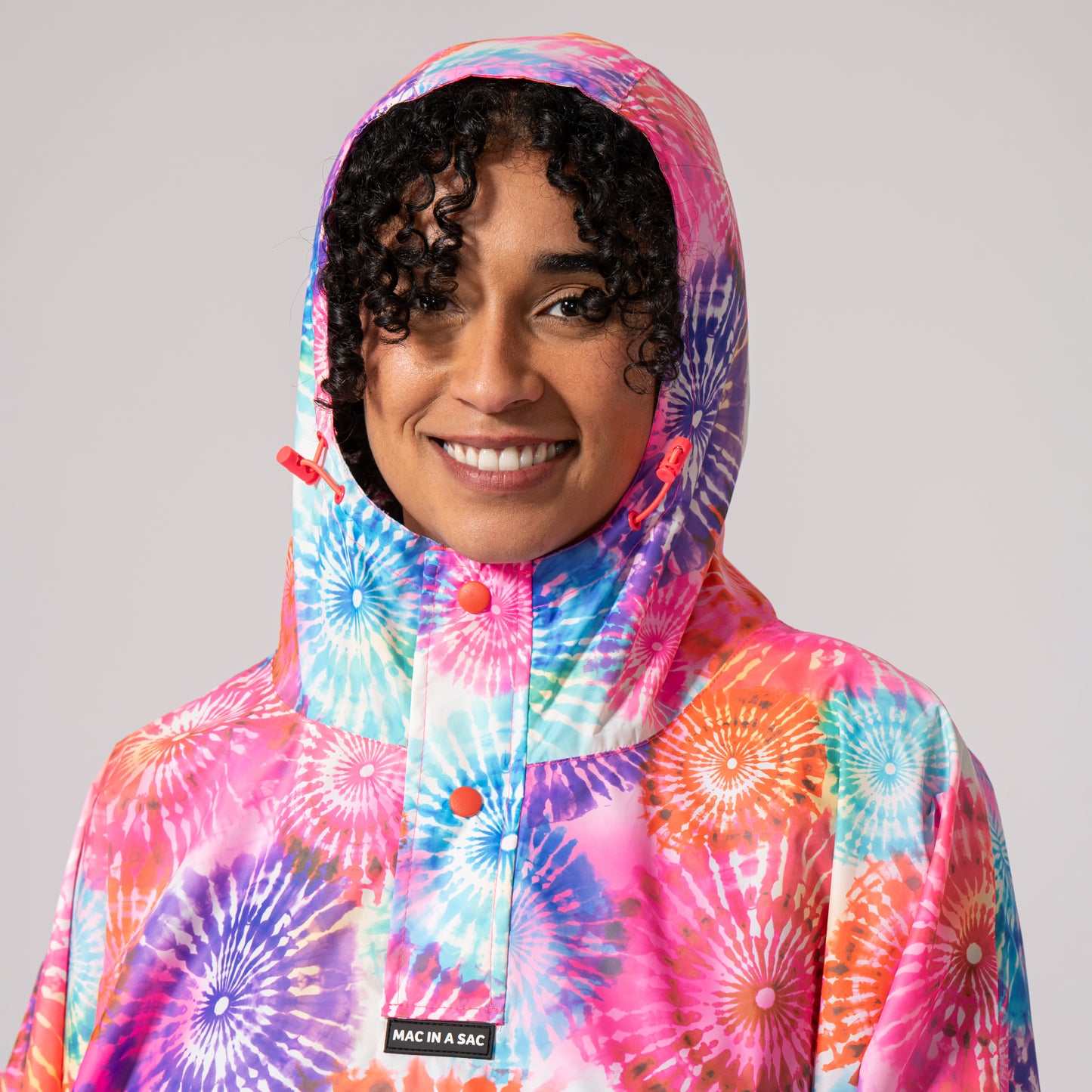Poncho Packable Waterproof Cape - Tie Dye