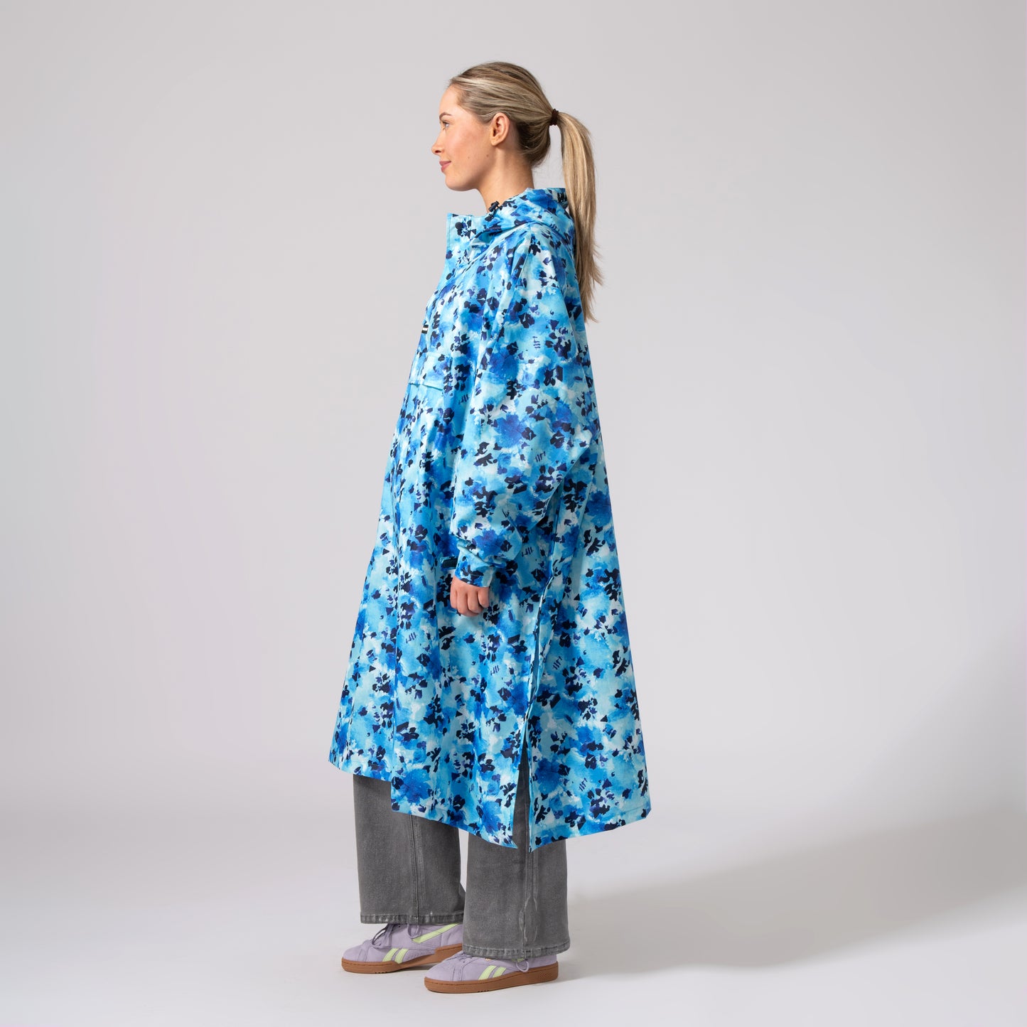 Poncho Packable Waterproof Cape - Blue Daze
