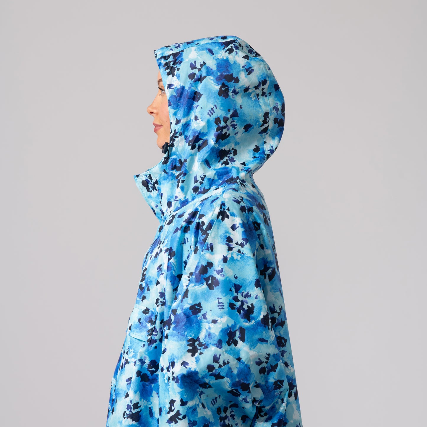 Poncho Packable Waterproof Cape - Blue Daze