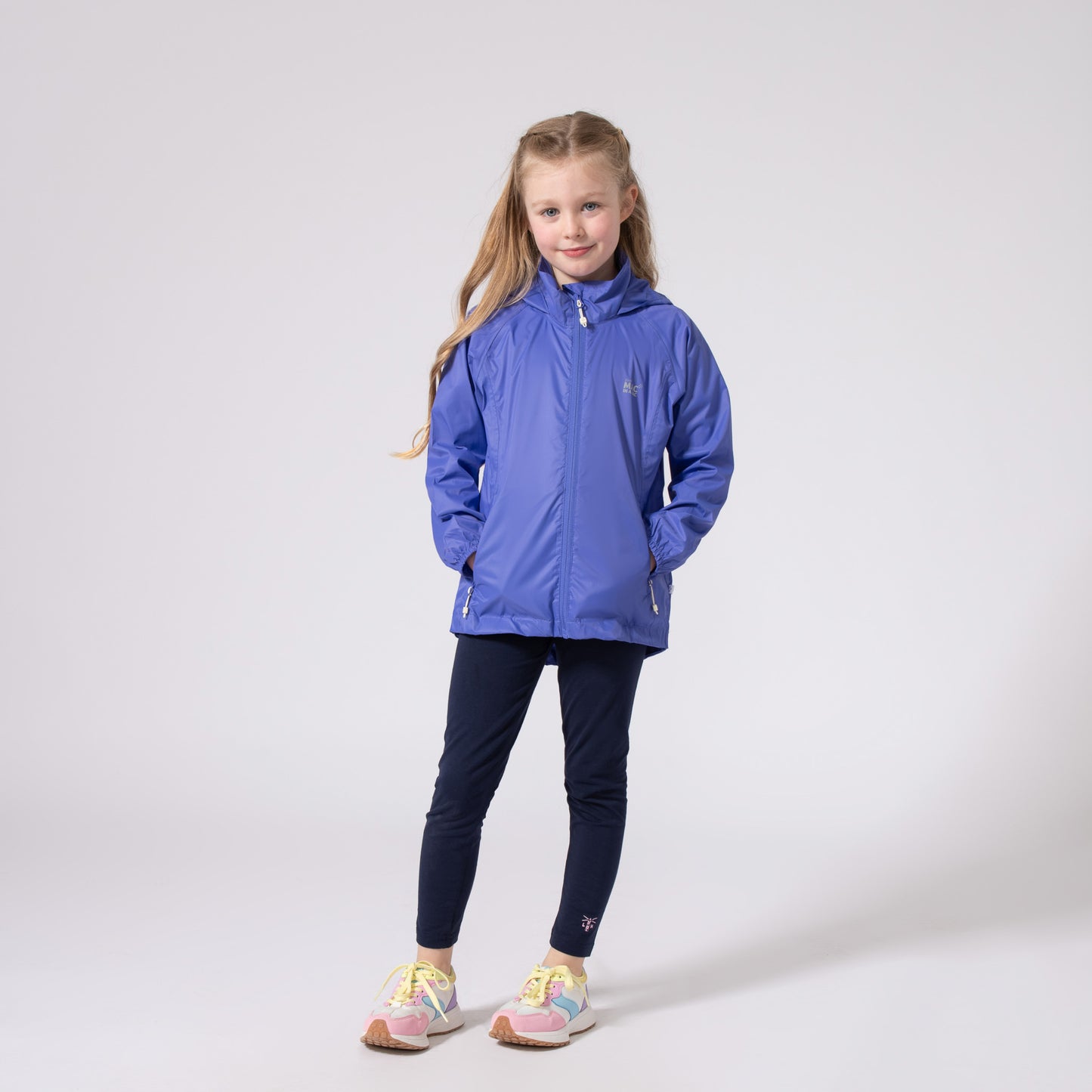 Origin Mini Packable Waterproof Kids Jacket - Ultraviolet
