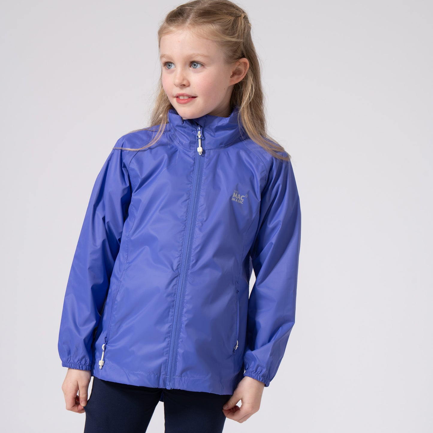 Origin Mini Packable Waterproof Kids Jacket - Ultraviolet