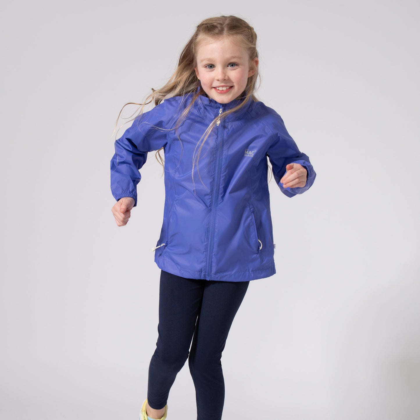 Origin Mini Packable Waterproof Kids Jacket - Ultraviolet