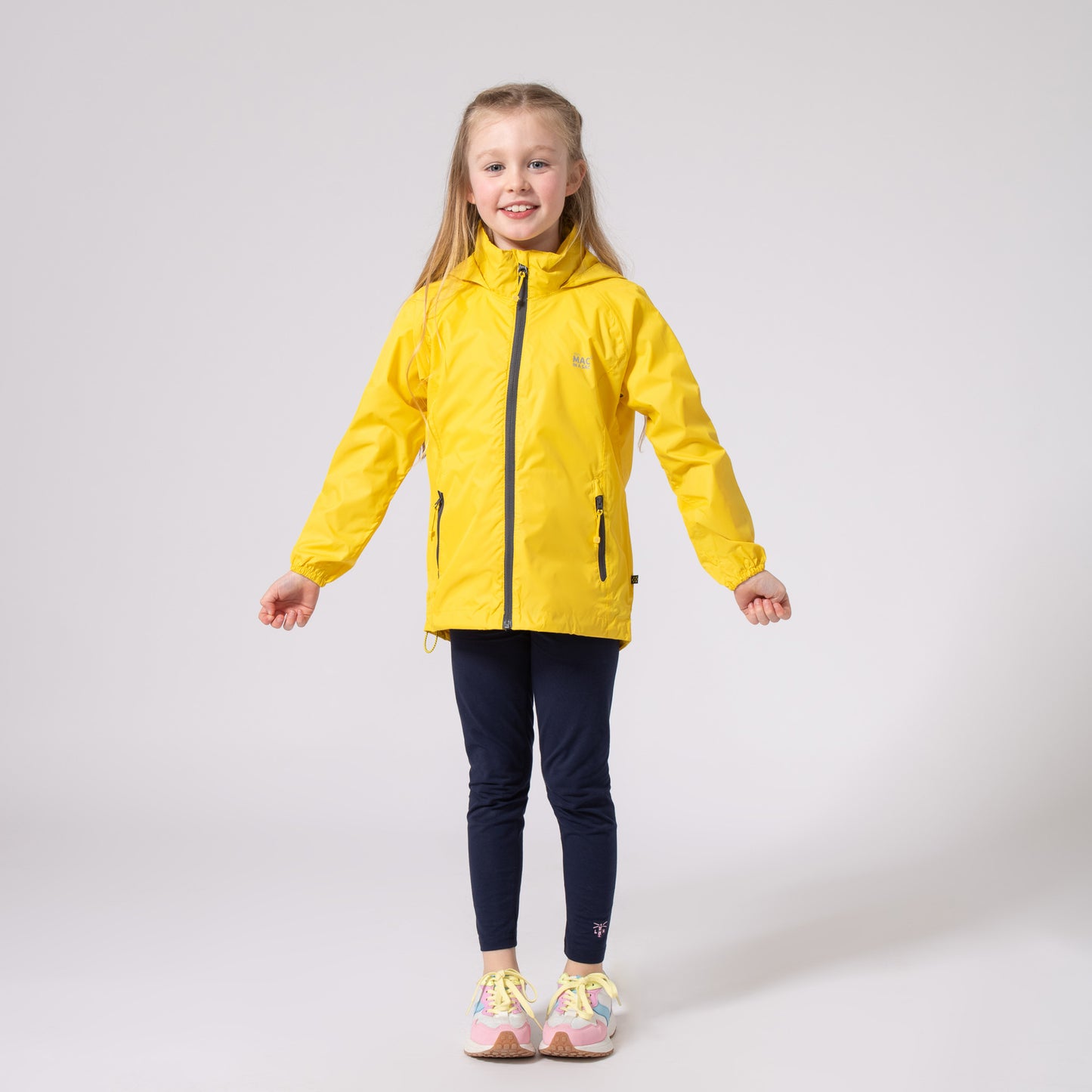 Origin Mini Packable Waterproof Kids Jacket - Yellow