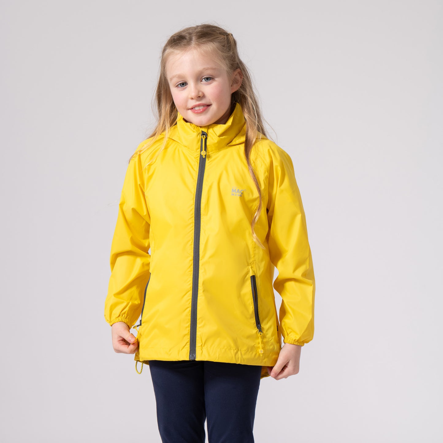 Origin Mini Packable Waterproof Kids Jacket - Yellow