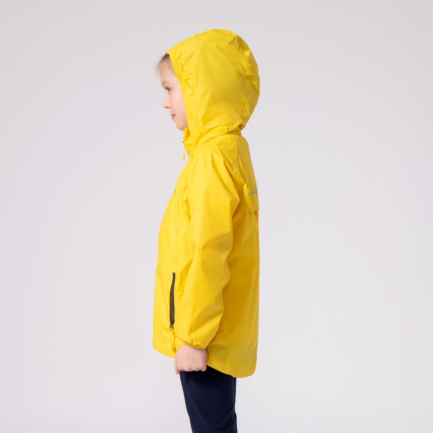 Origin Mini Packable Waterproof Kids Jacket - Yellow