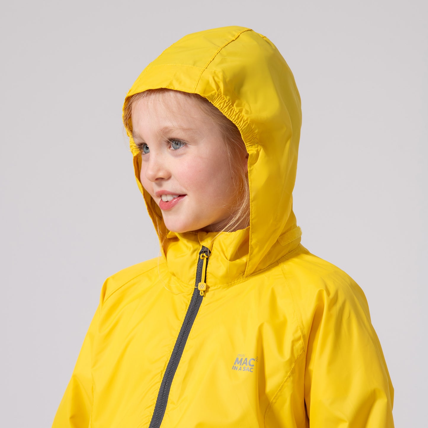 Origin Mini Packable Waterproof Kids Jacket - Yellow
