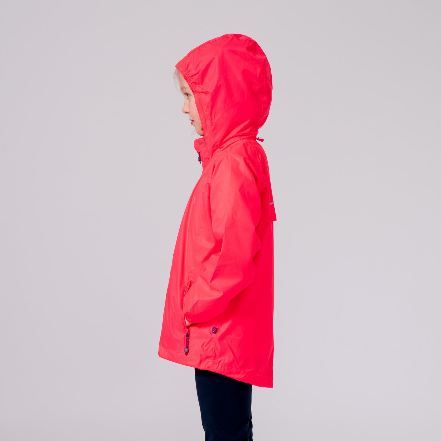 Origin Mini Packable Waterproof Kids Jacket - Neon Watermelon