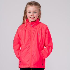 Origin Mini Packable Waterproof Kids Jacket - Neon Watermelon