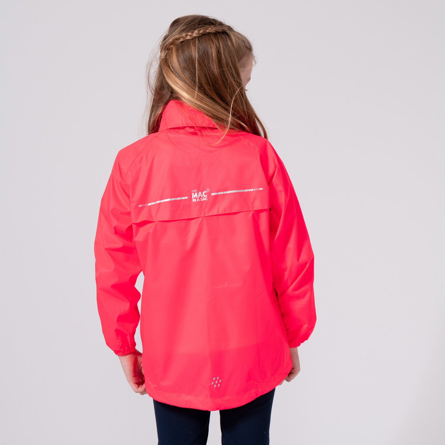 Origin Mini Packable Waterproof Kids Jacket - Neon Watermelon