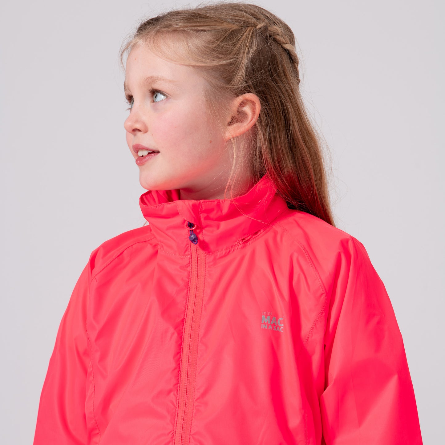 Origin Mini Packable Waterproof Kids Jacket - Neon Watermelon
