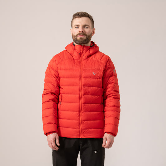 Summit – Men’s Packable Down Filled Insulated Jacket - Flame