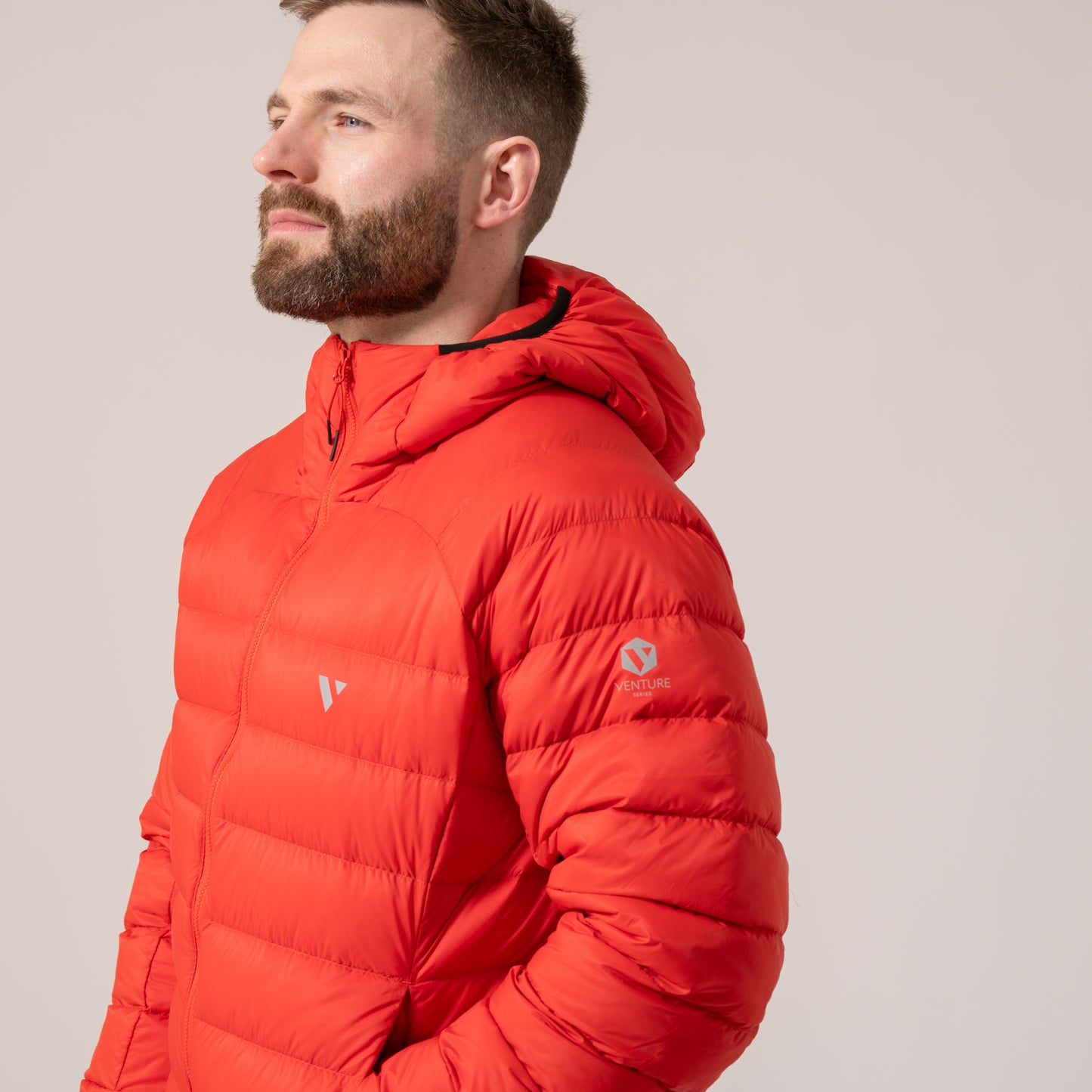 Summit – Men’s Packable Down Filled Insulated Jacket - Flame