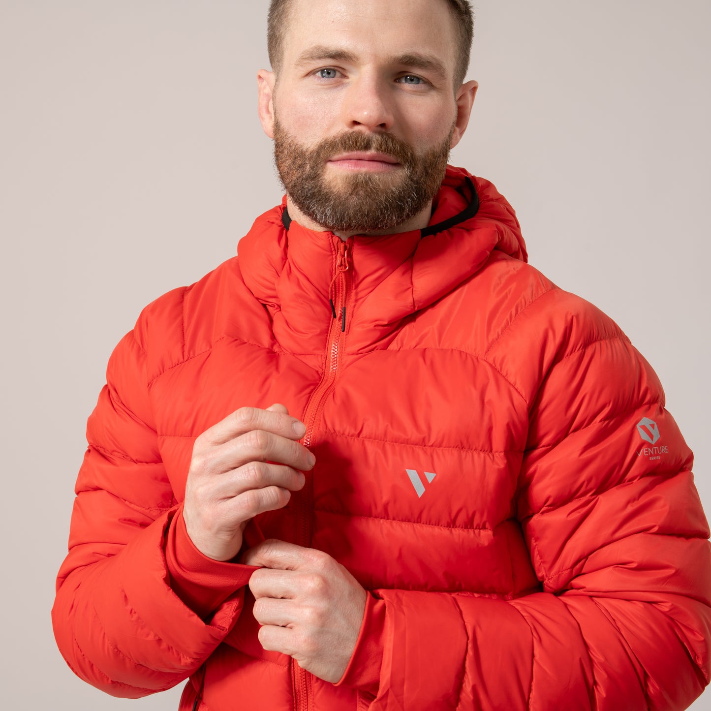 Summit – Men’s Packable Down Filled Insulated Jacket - Flame
