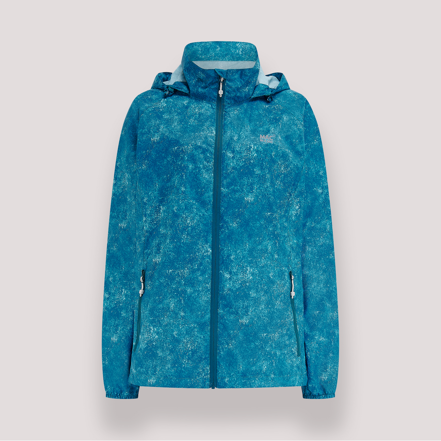 Origin Packable Waterproof Jacket - Teal Etch