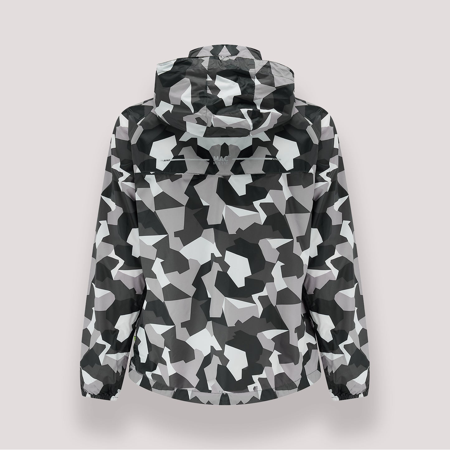 Origin Packable Waterproof Jacket - White Camo Tonal Zip