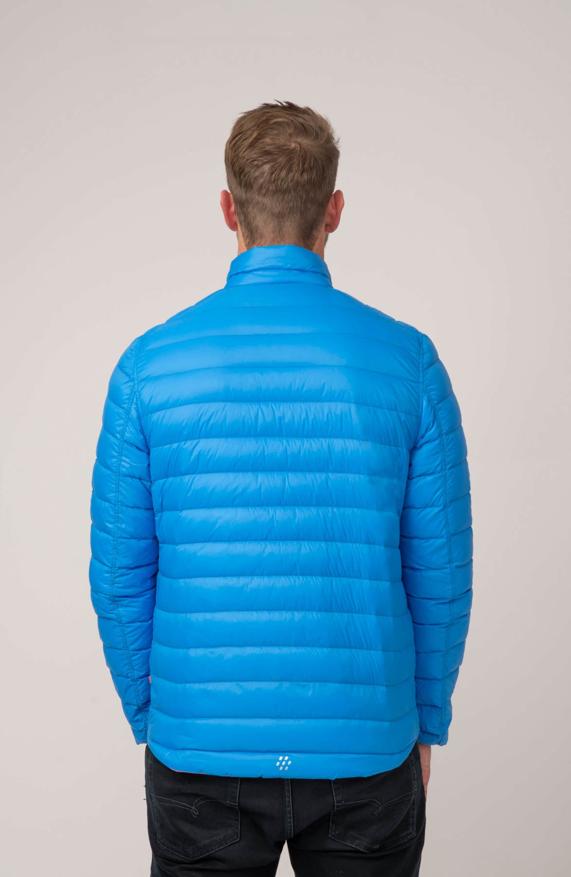 Polar - Packable Men's Down Jacket - Royal Flame