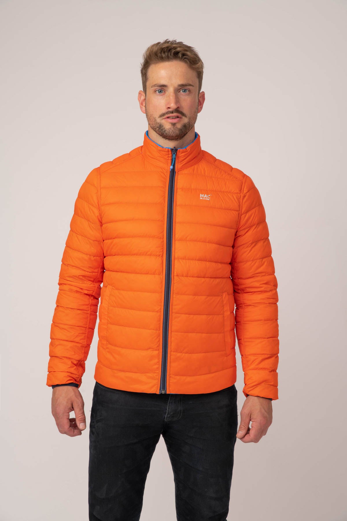 Polar - Packable Men's Down Jacket - Royal Flame