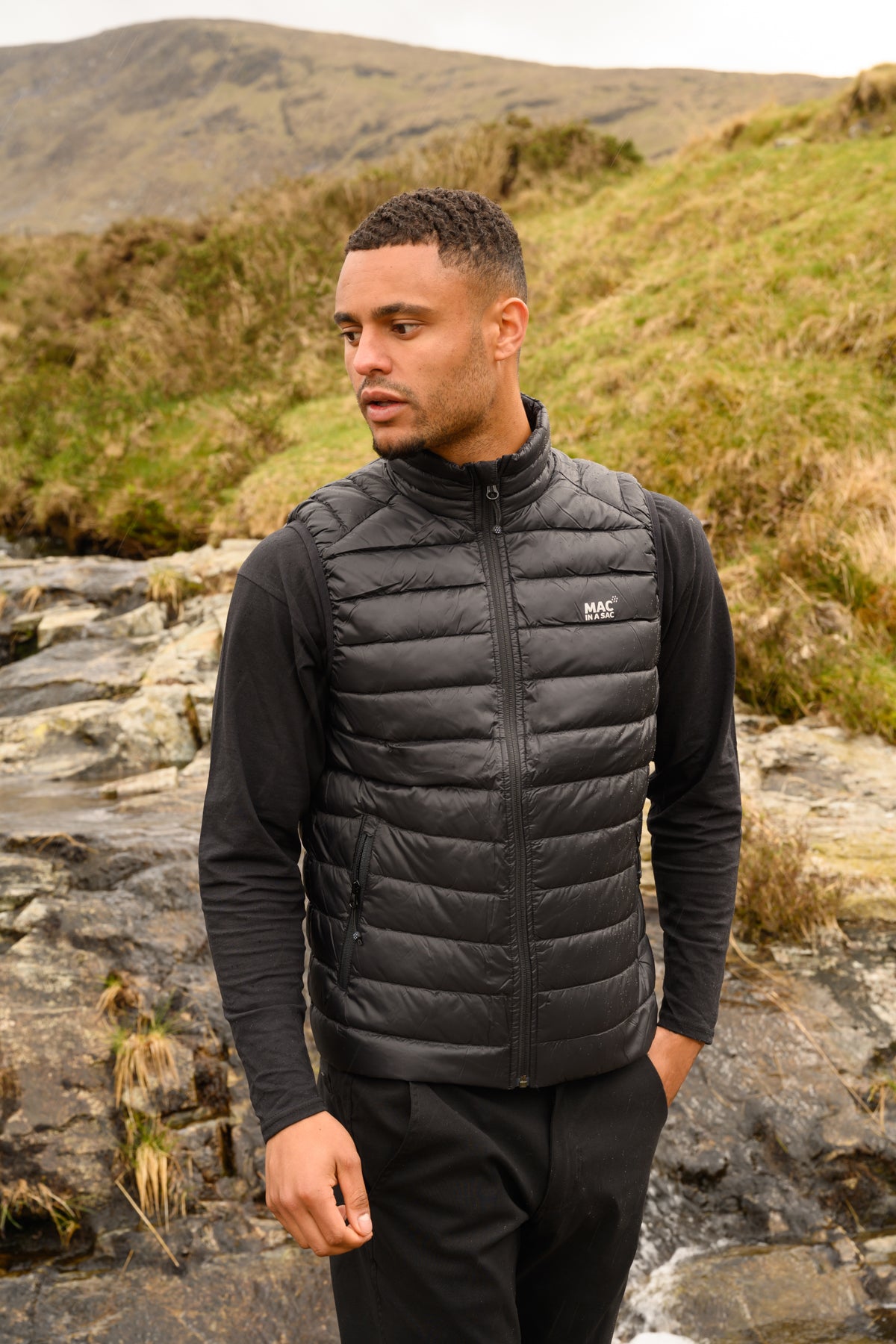 Alpine Mens Down Gilet - Jet Black