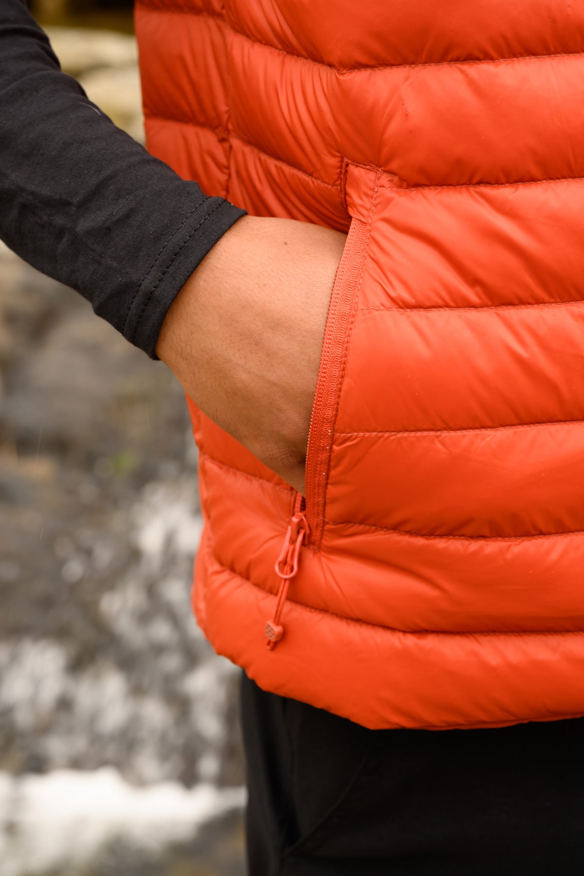 Alpine - Packable Men's Down Gilet - Burnt Orange