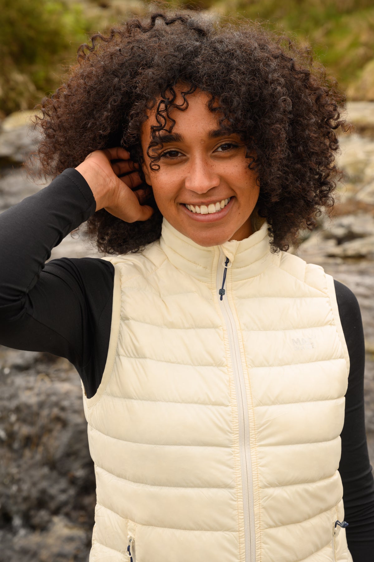 Alpine - Women's Packable Down Gilet - Ivory