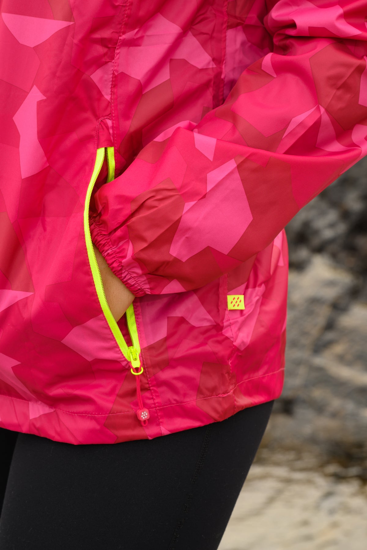 Origin Packable Waterproof Jacket - Pink Camo