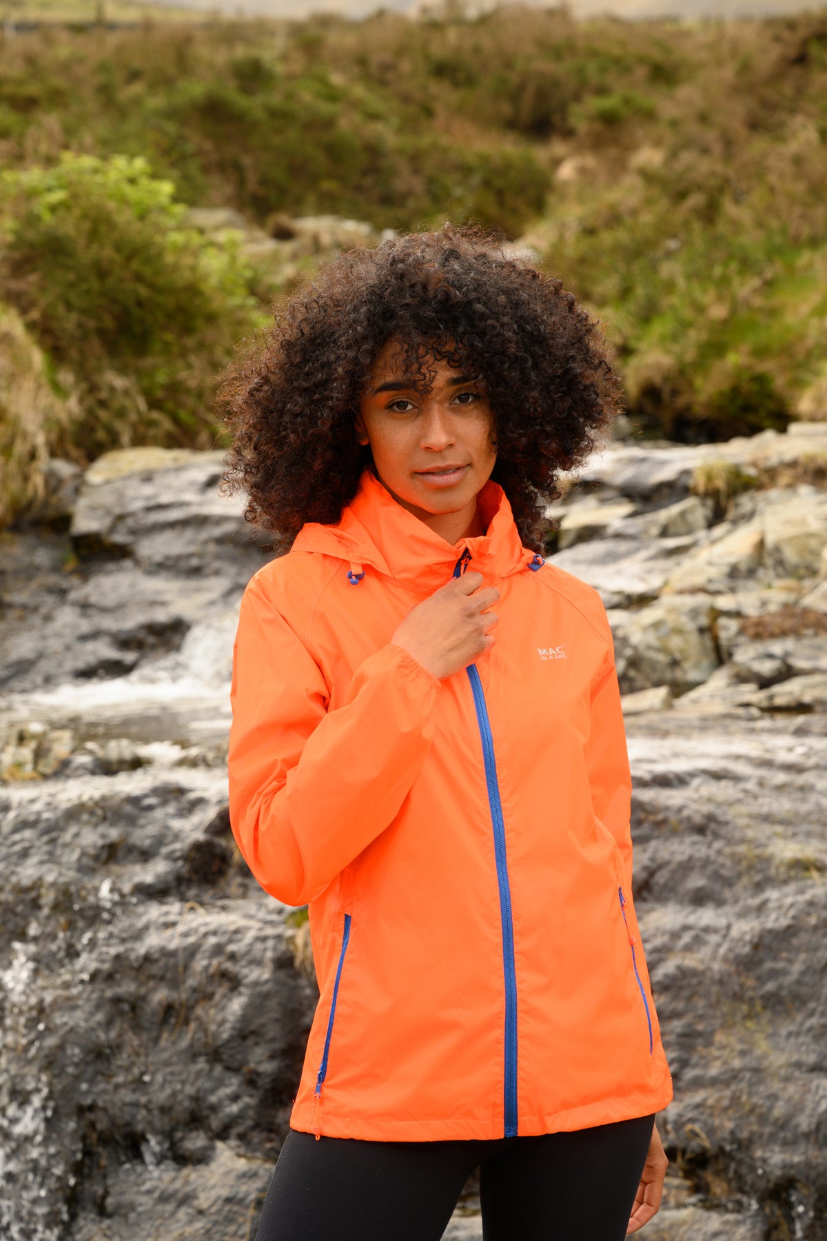 Origin Packable Waterproof Jacket - Neon Orange