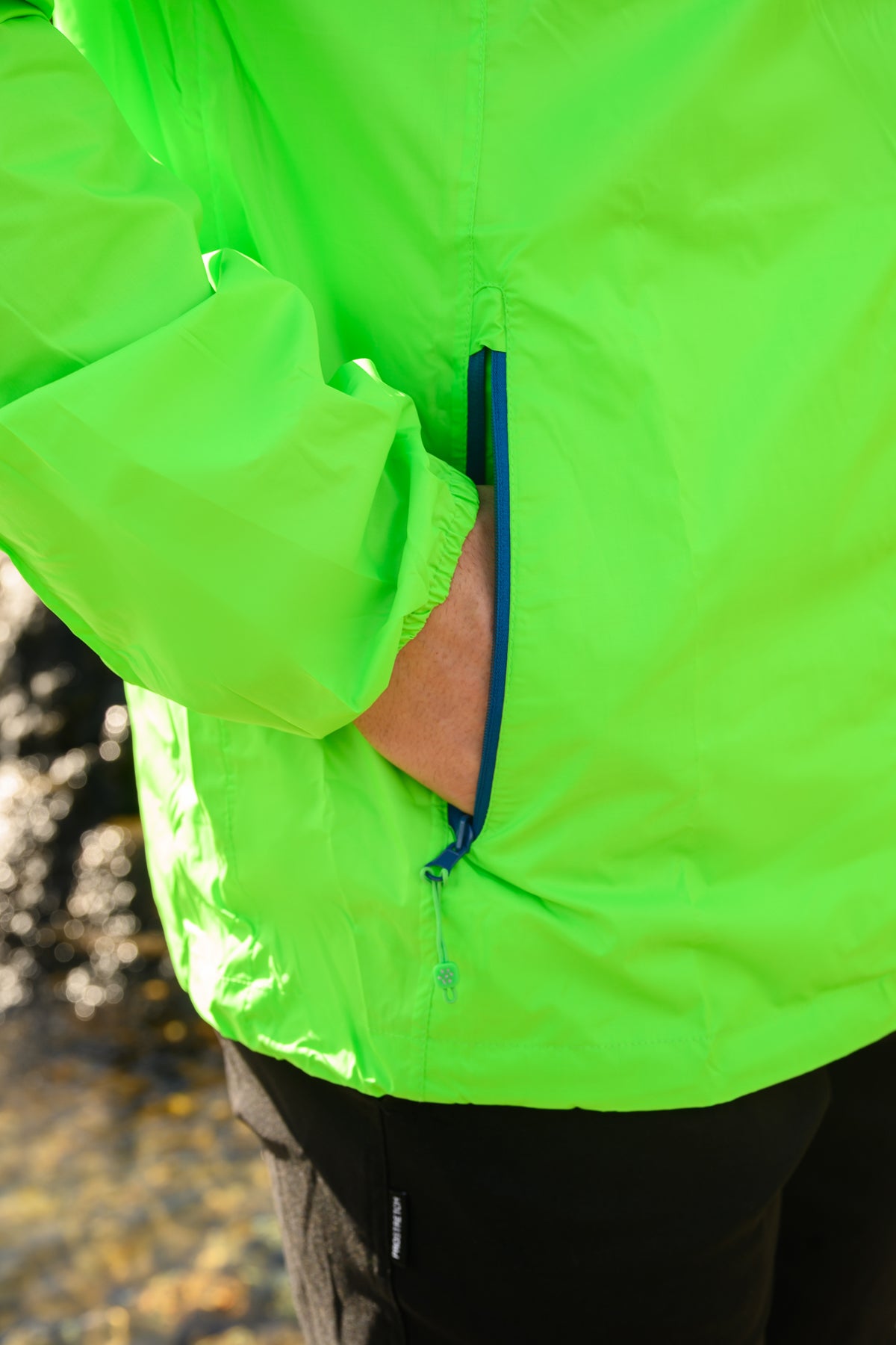Origin Packable Waterproof Jacket - Neon Green
