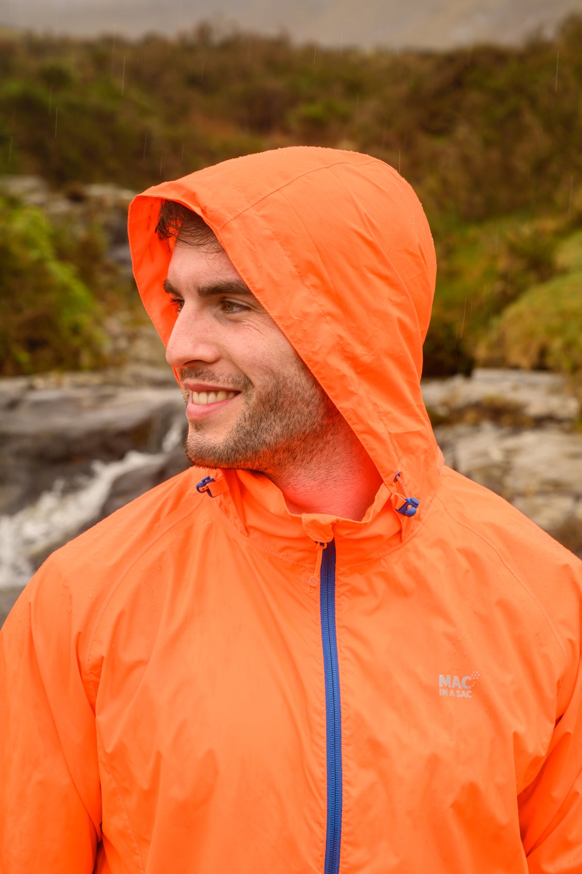 Origin Packable Waterproof Jacket - Neon Orange