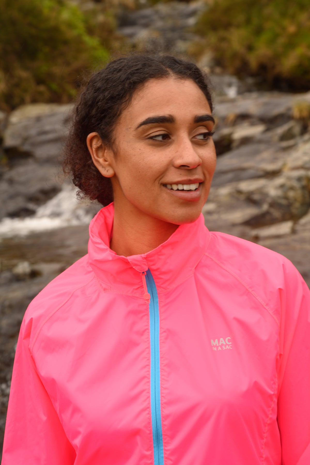 Origin Packable Waterproof Jacket - Neon Pink