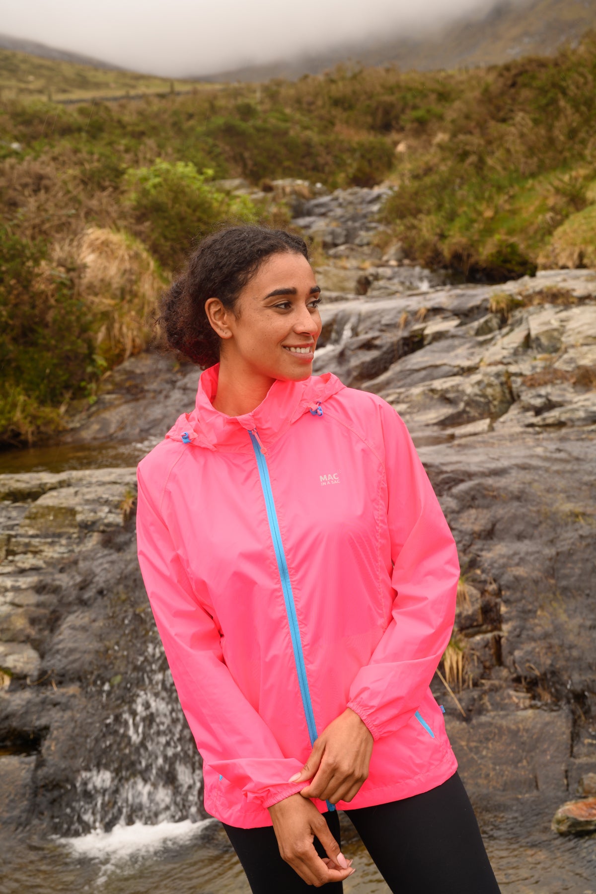 Origin Packable Waterproof Jacket - Neon Pink