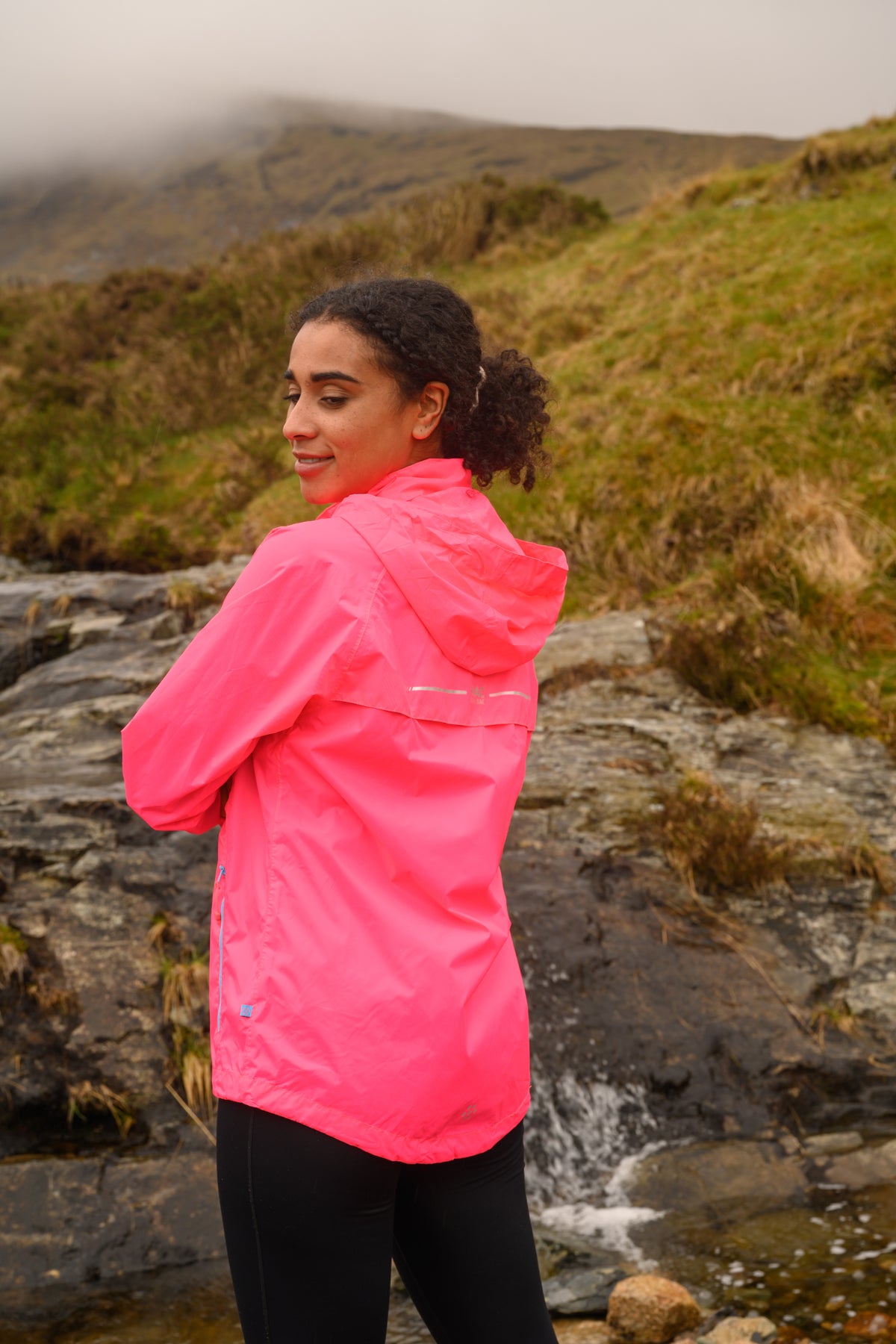 Origin Packable Waterproof Jacket - Neon Pink