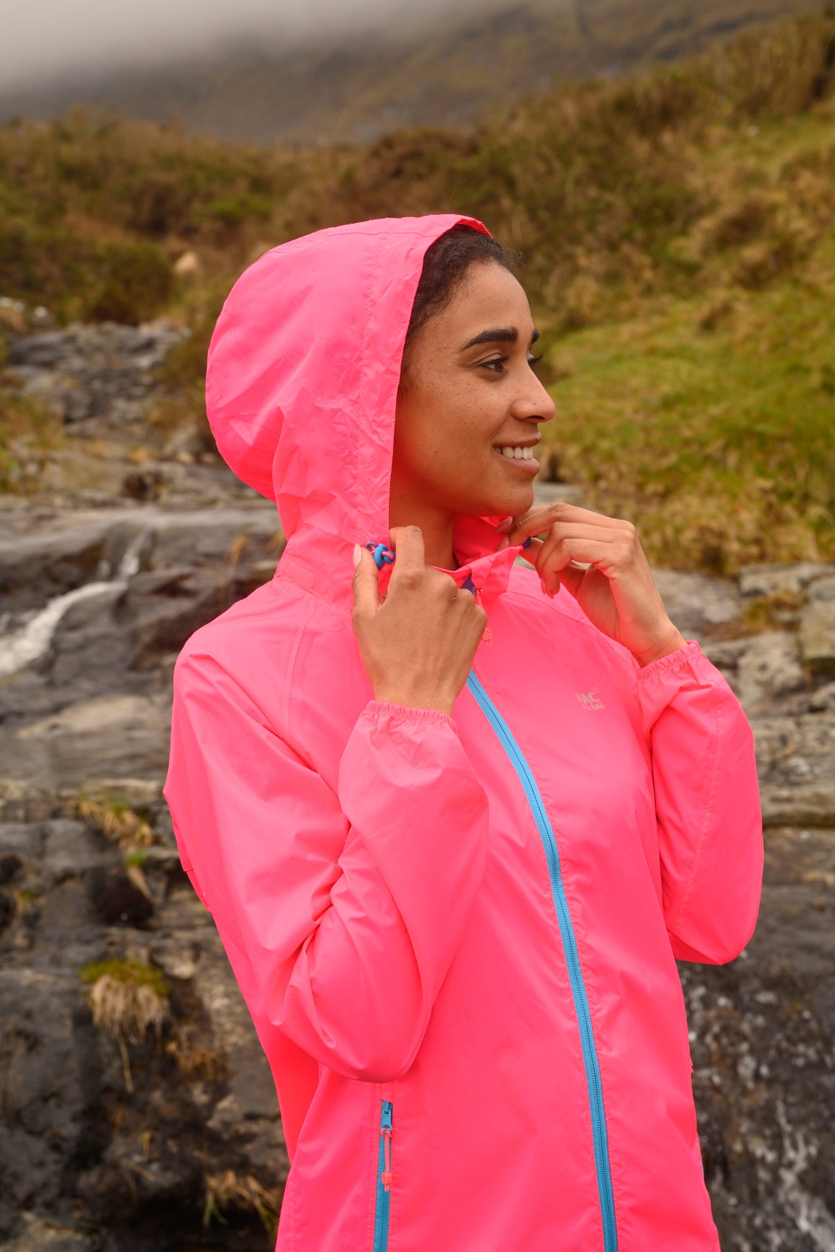 Origin Packable Waterproof Jacket - Neon Pink