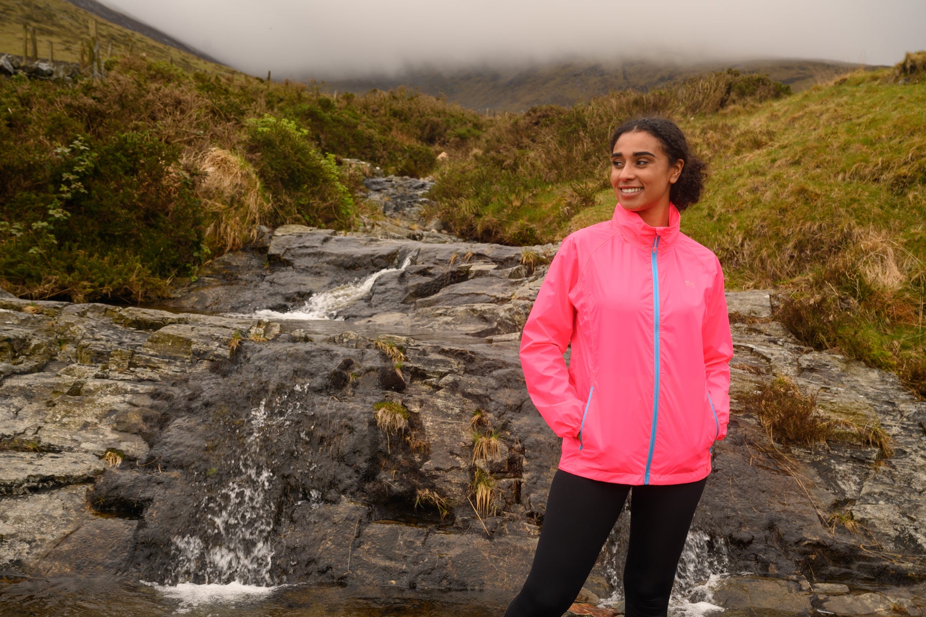 Origin Packable Waterproof Jacket - Neon Pink