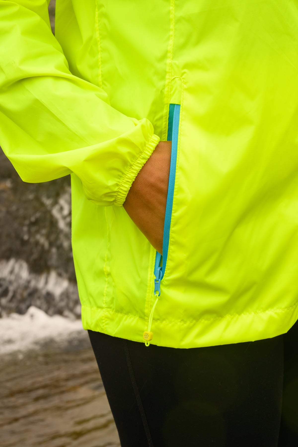 Origin Packable Waterproof Jacket - Neon Yellow