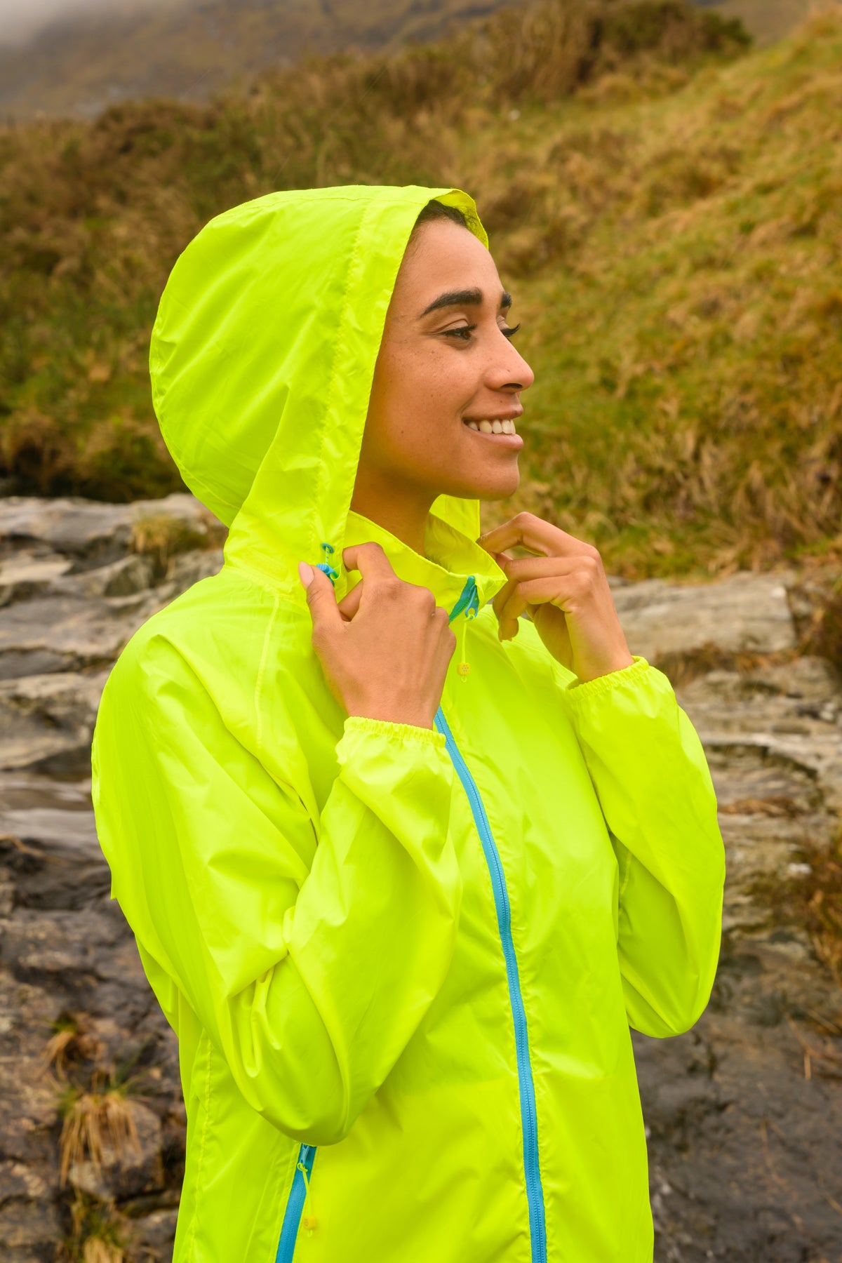 Origin Packable Waterproof Jacket - Neon Yellow