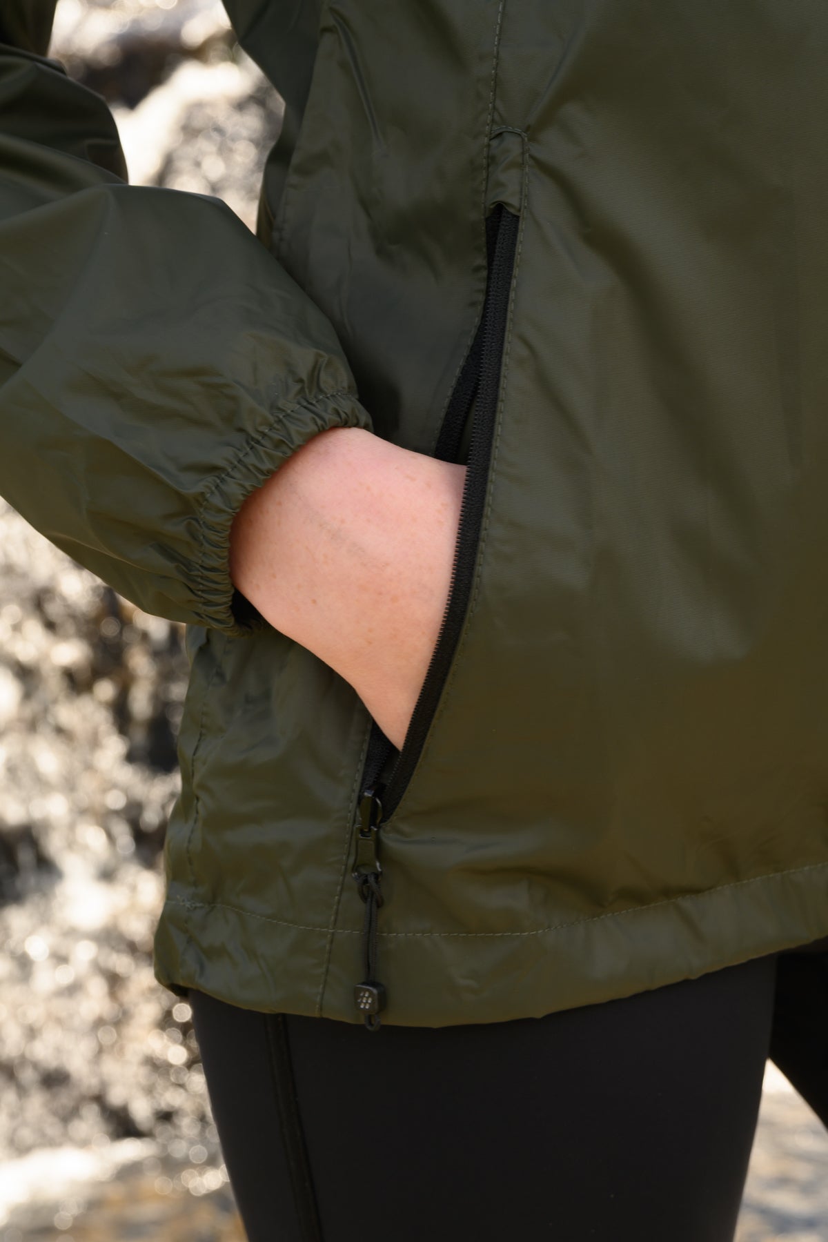 Origin Packable Waterproof Jacket - Khaki