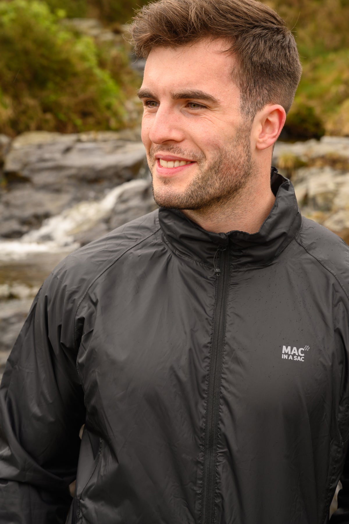 Origin Packable Waterproof Jacket - Black