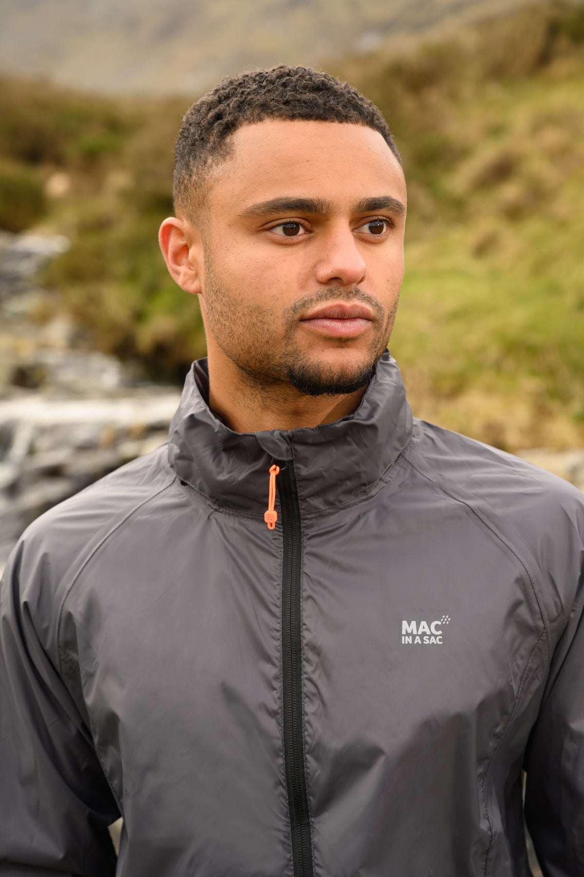 Origin Packable Waterproof Jacket - Charcoal