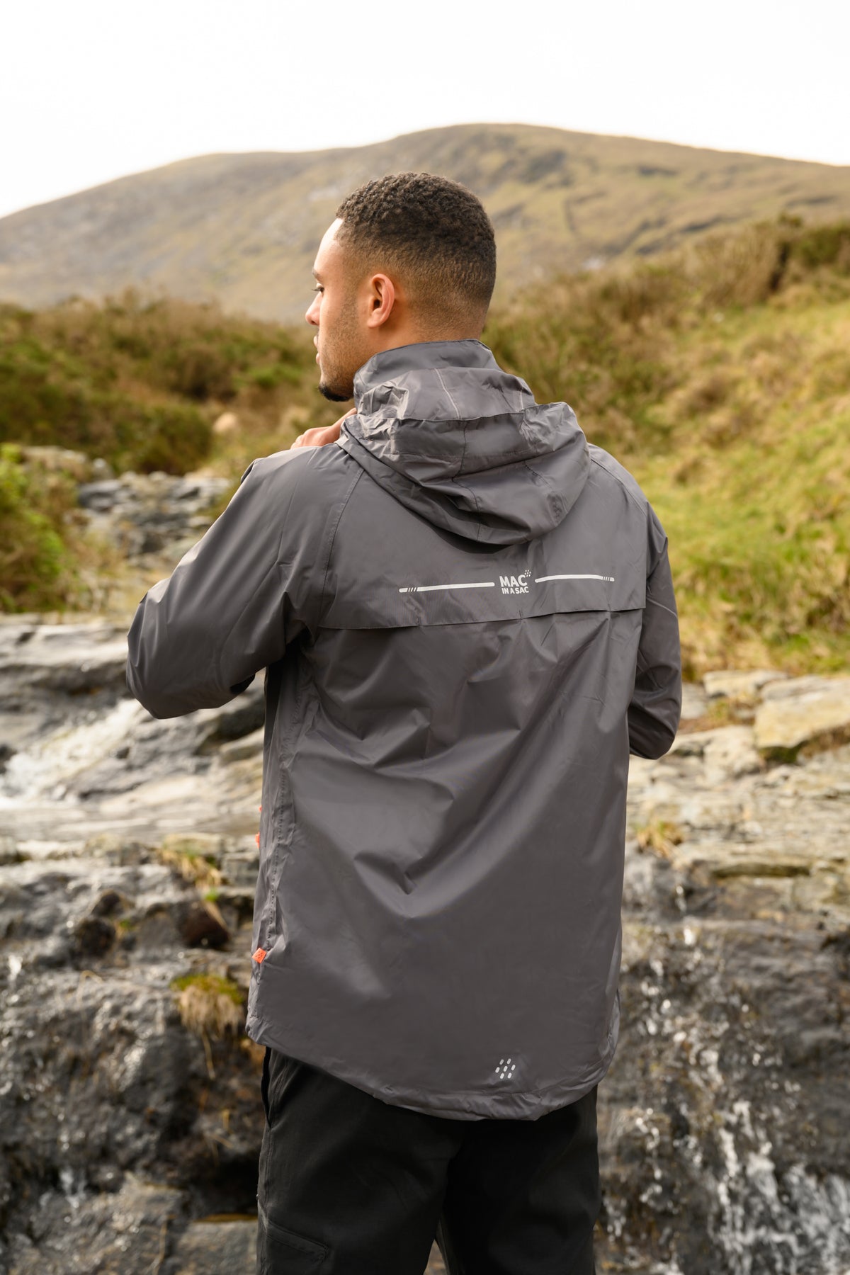 Origin Packable Waterproof Jacket - Charcoal