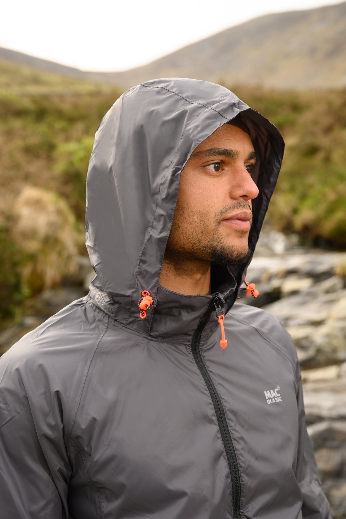 Origin Packable Waterproof Jacket - Charcoal