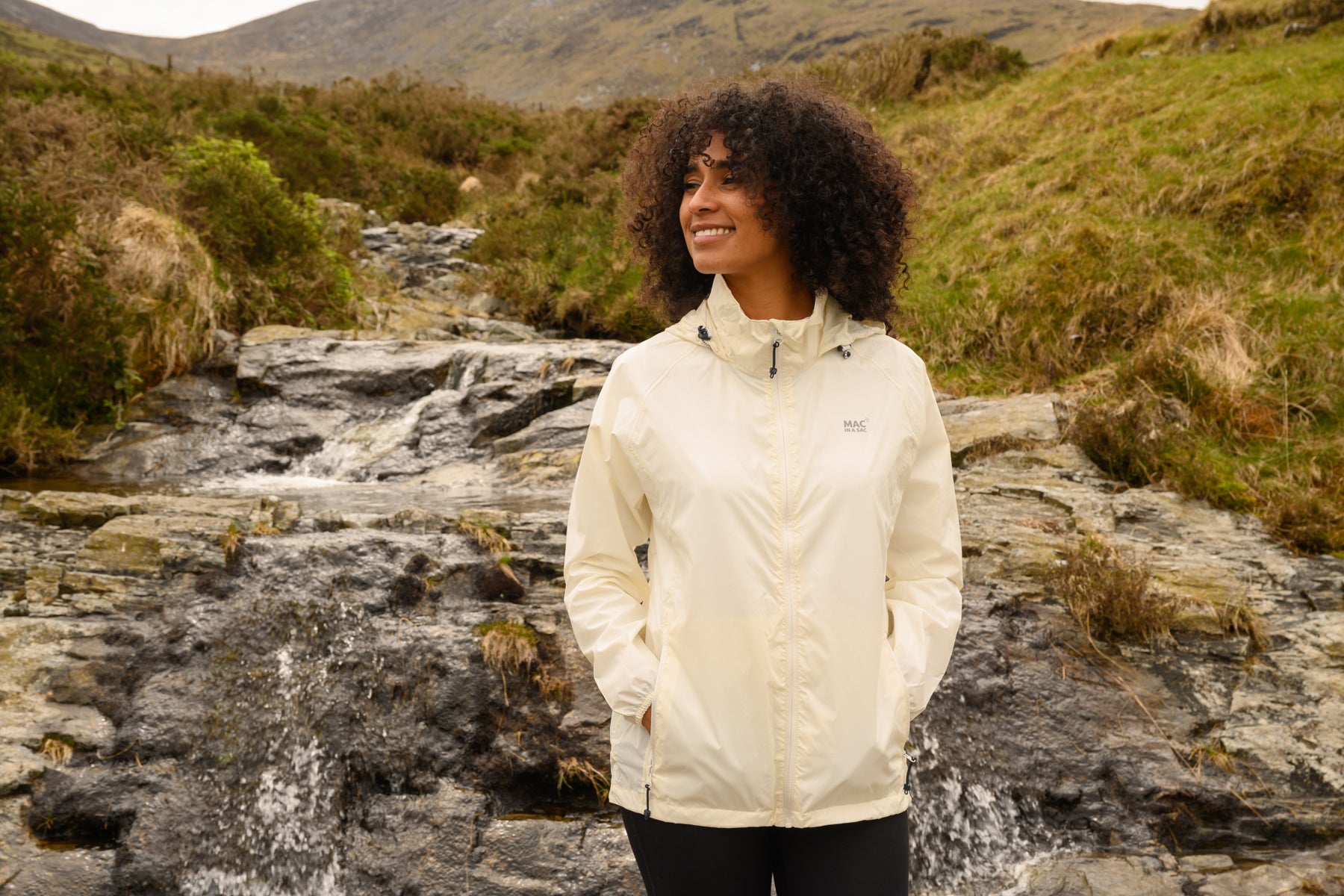 Origin Packable Waterproof Jacket - Ivory