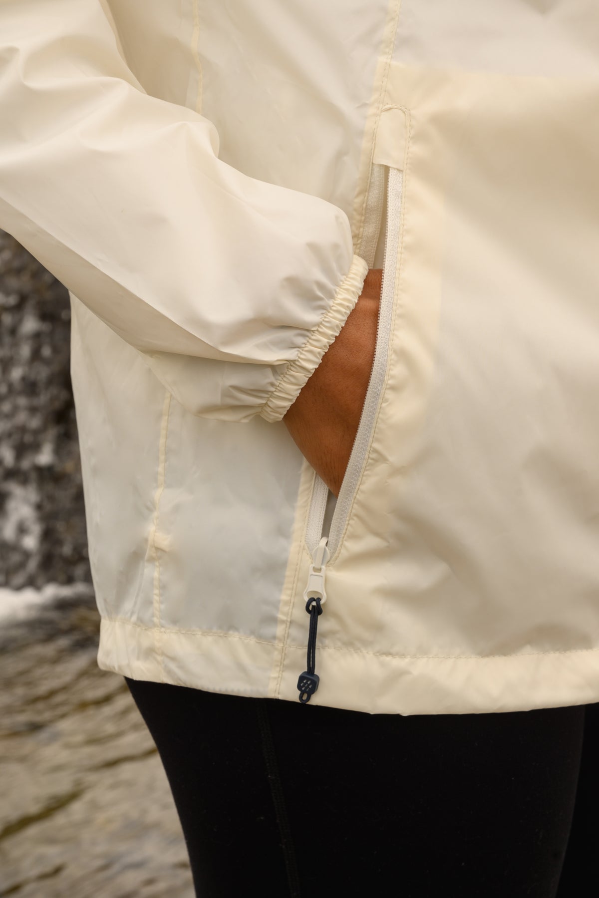 Origin Packable Waterproof Jacket - Ivory