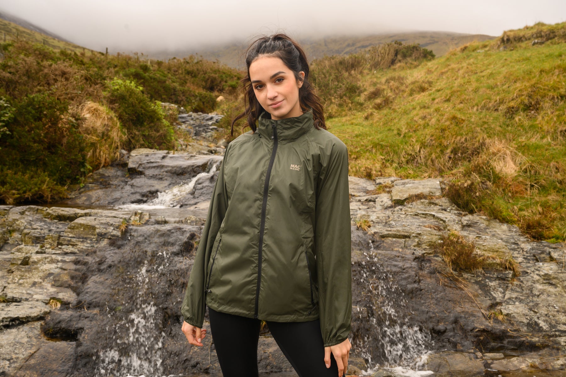 Origin Packable Waterproof Jacket - Khaki