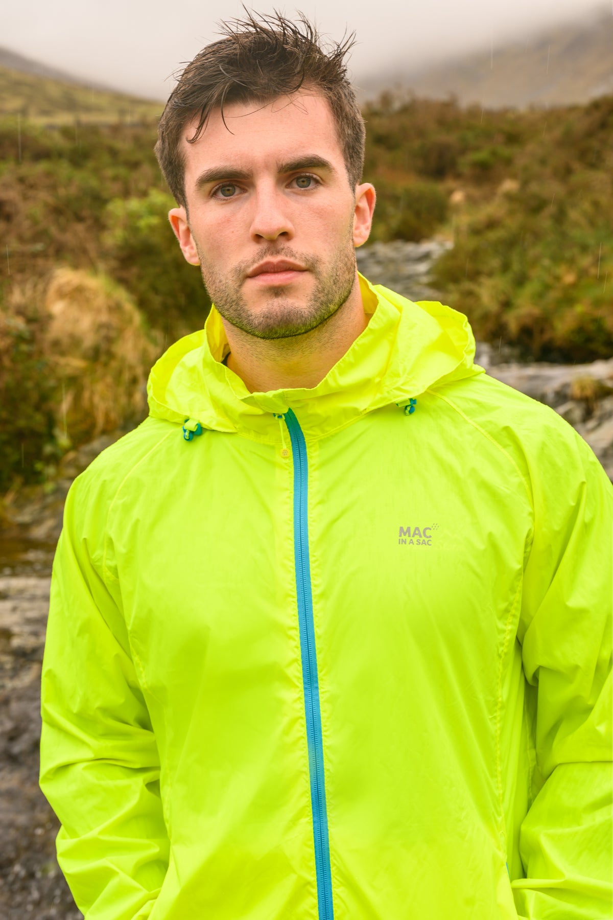 Origin Packable Waterproof Jacket - Neon Yellow