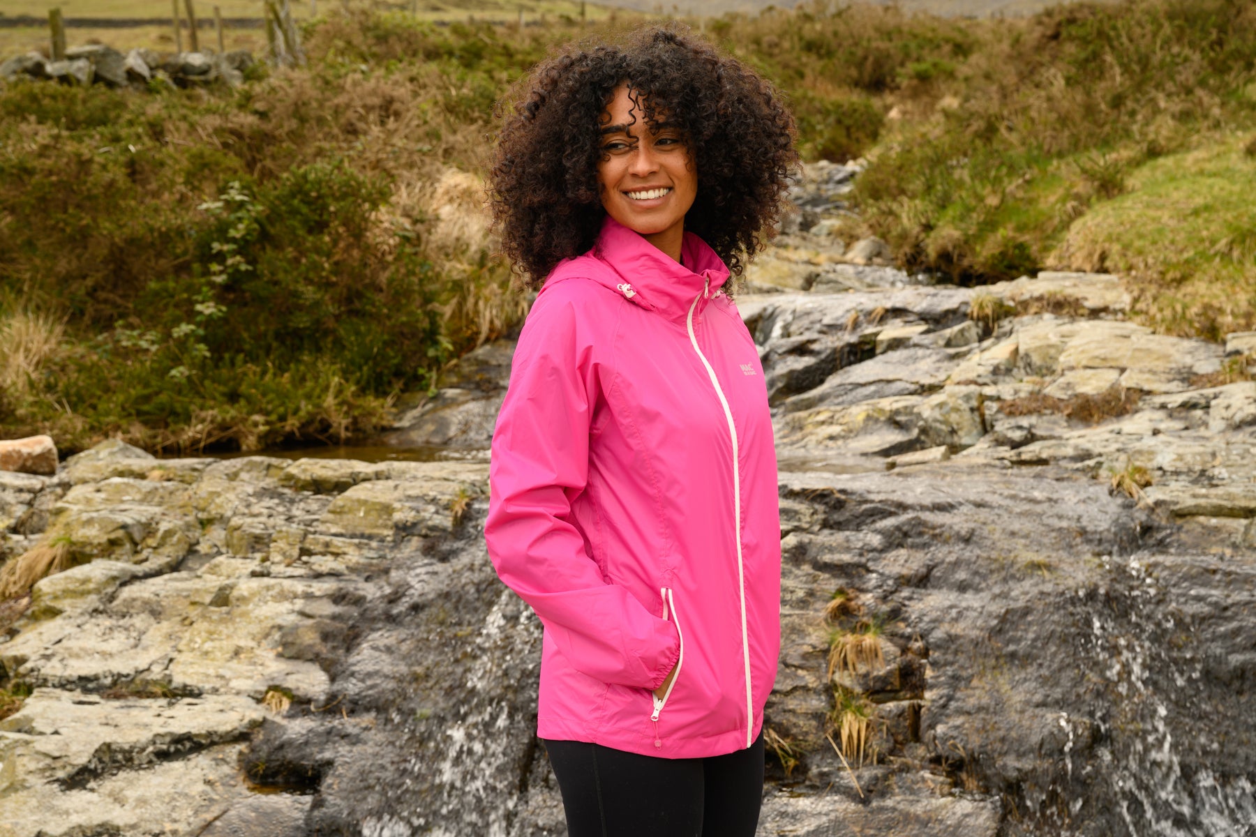 Origin Packable Waterproof Jacket - Pink